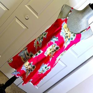 Tropical pink Rema Dress. Size M
